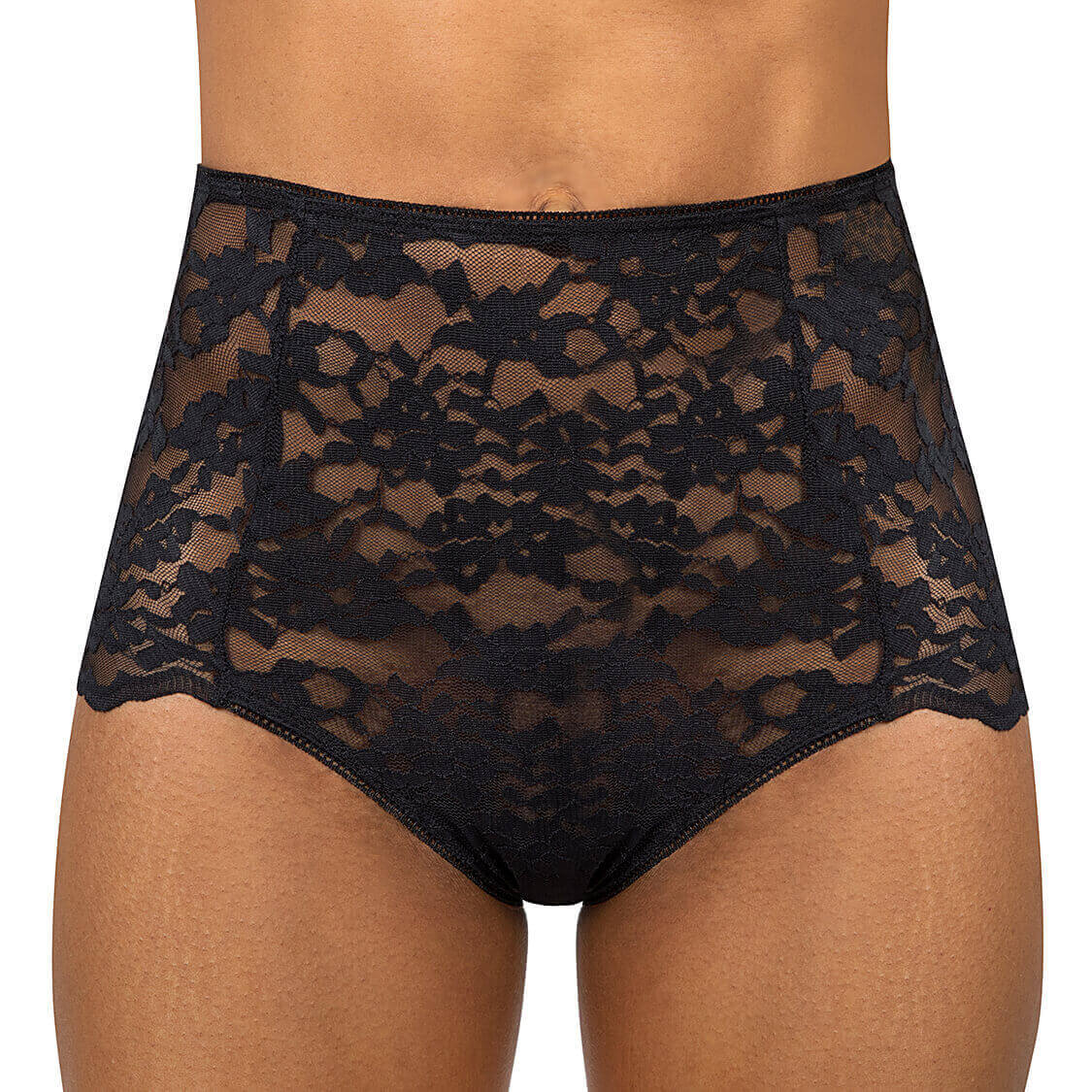 Black lace leakproof briefs