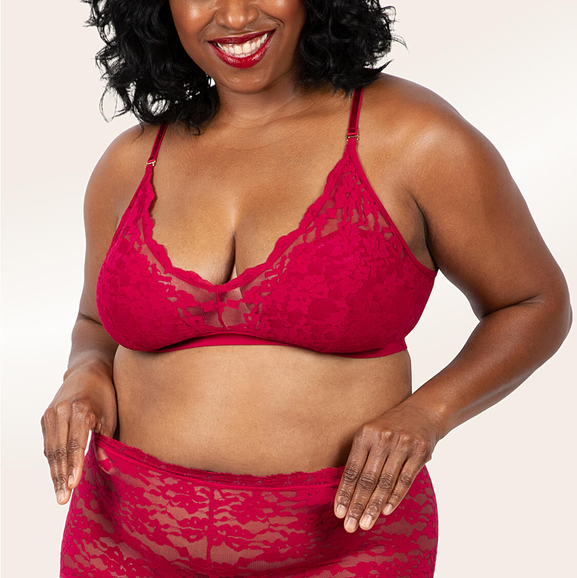 Red Lace bra