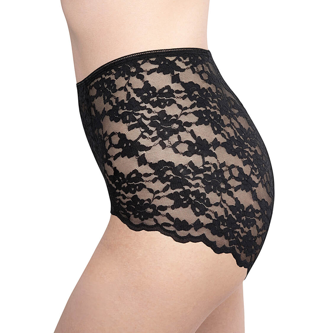 highwaisted lace underwear black