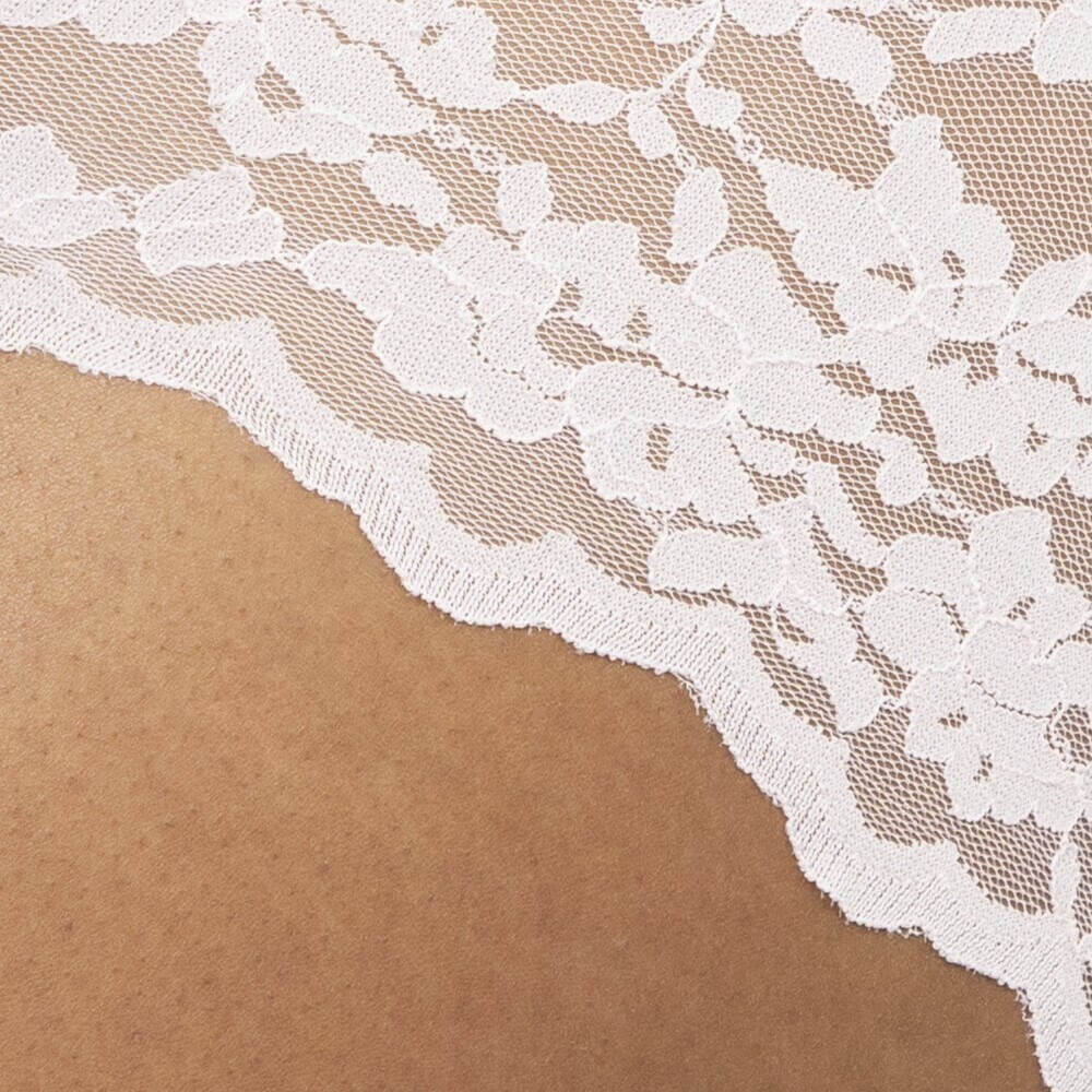 Close up of lace underwear fabric
