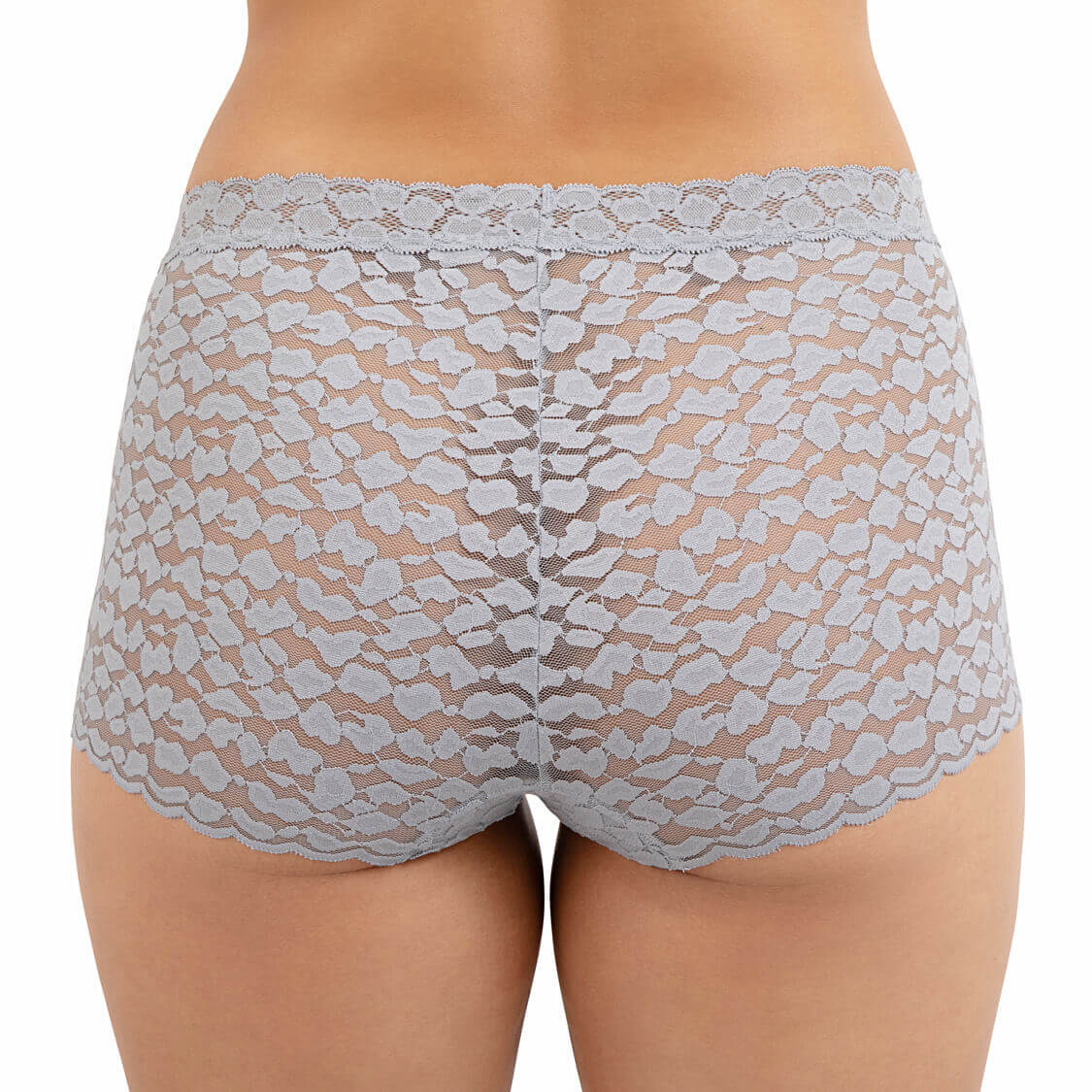 boyshort undies grey lace panties