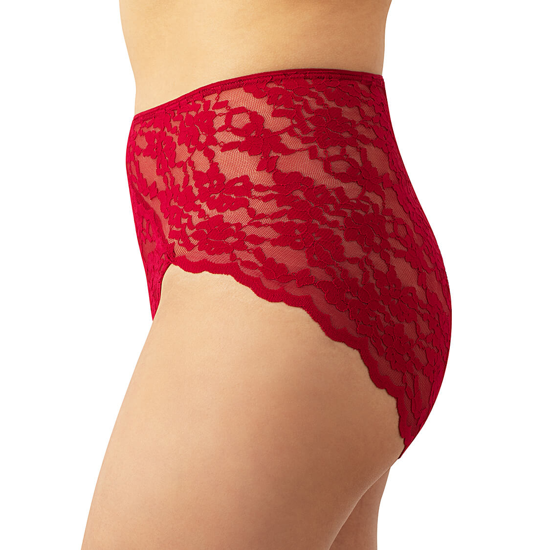 french cut panties in red lace