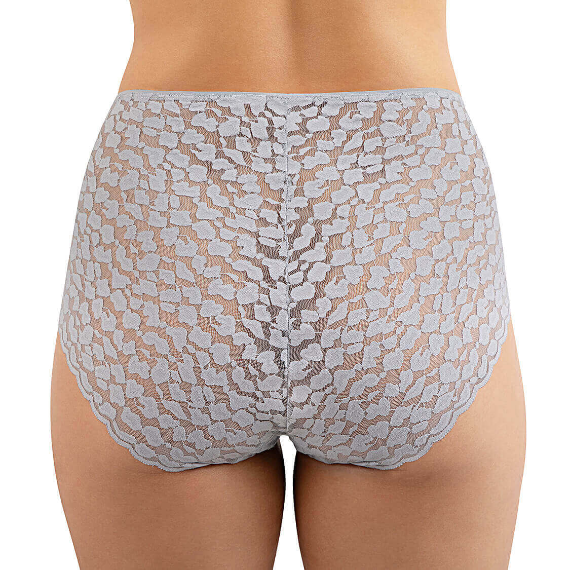 french cut panties lace underwear in gray