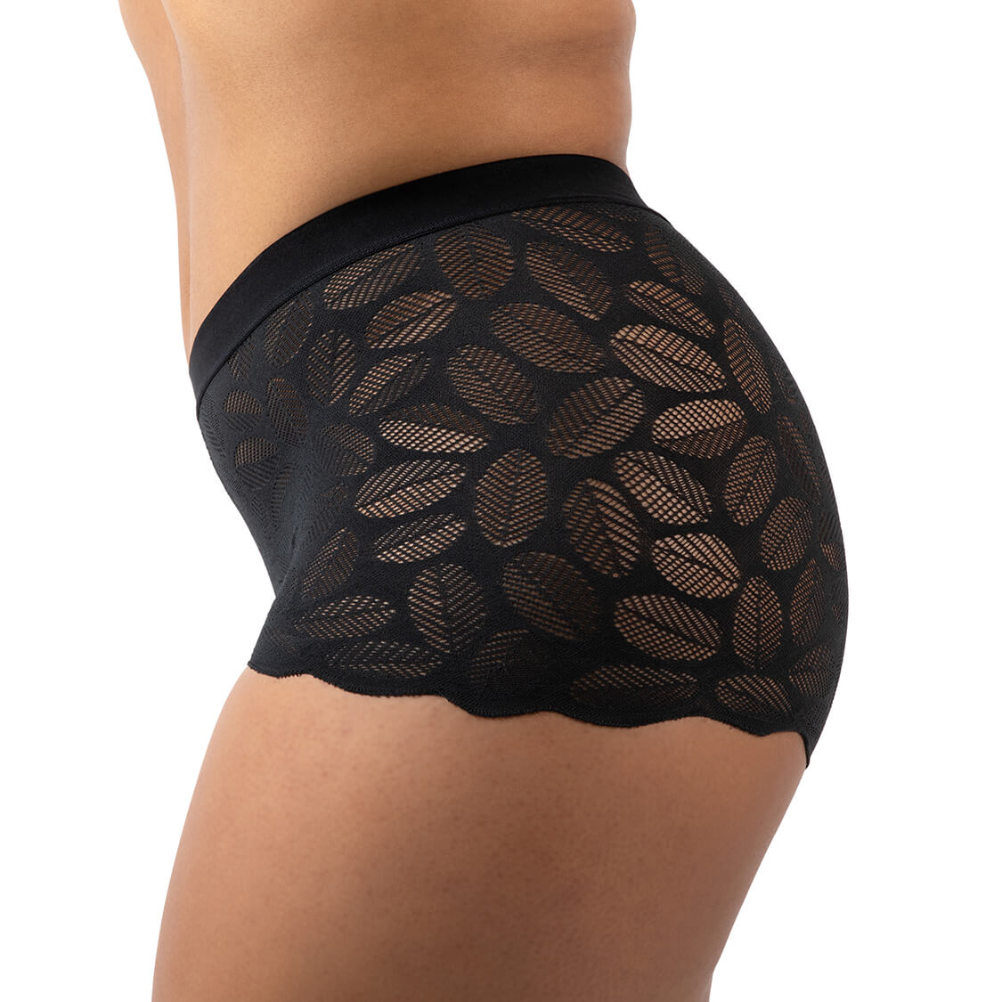 black lace boyshorts