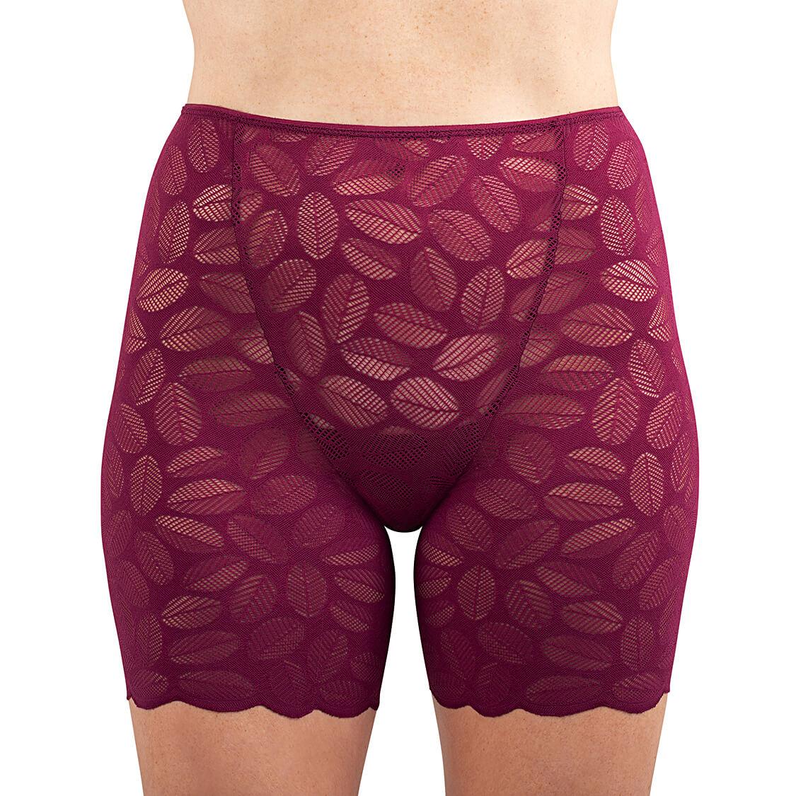 Maroon lace shorts for under dresses