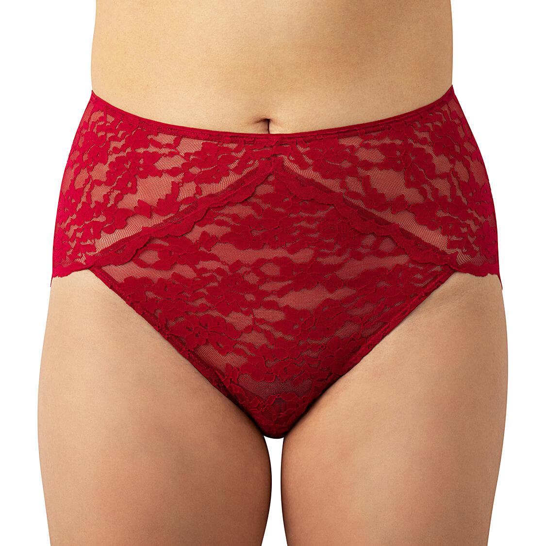 red lace panties