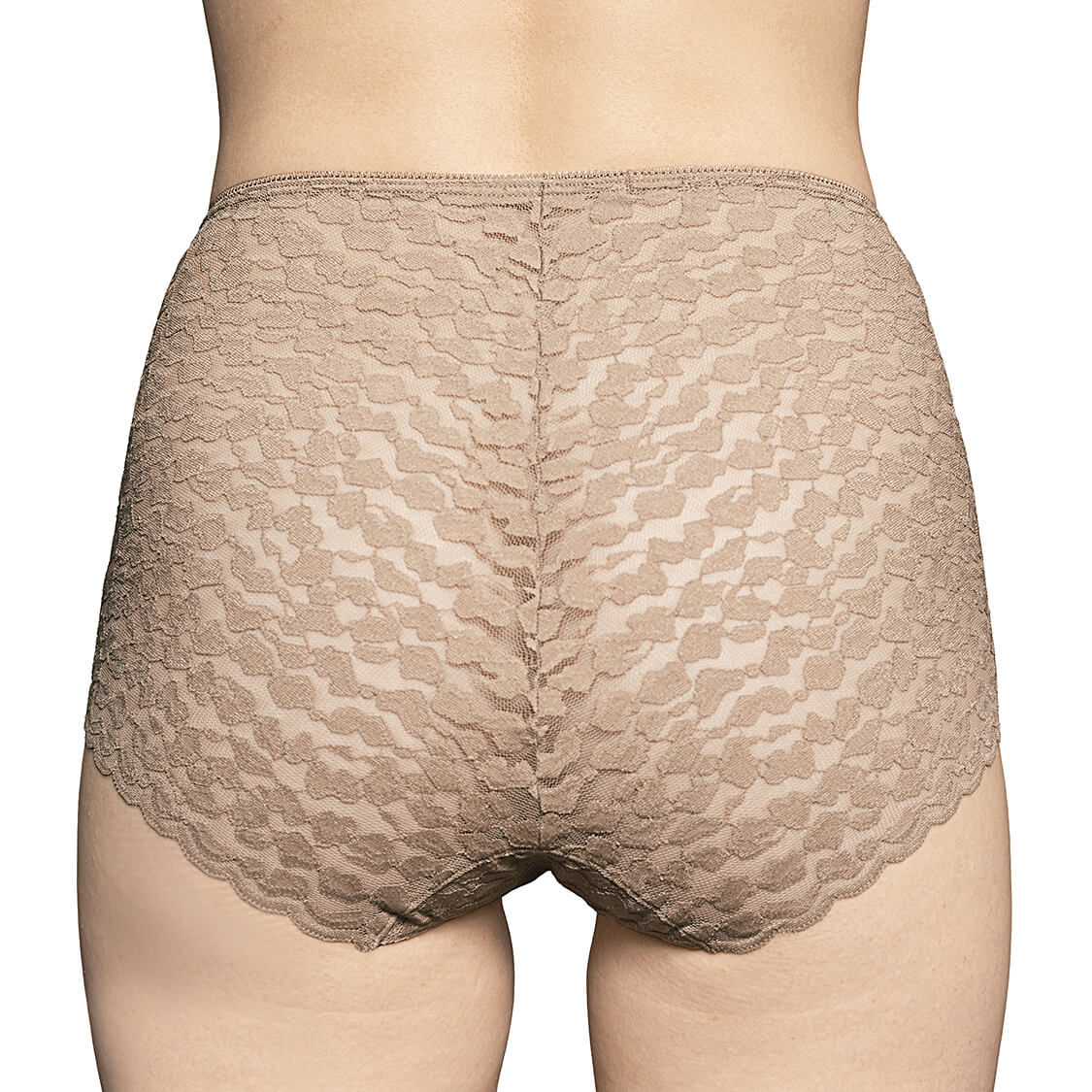 Lace panties in tan