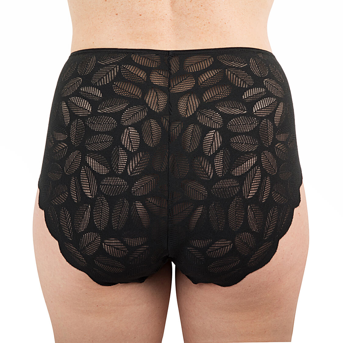 lace underwear in black