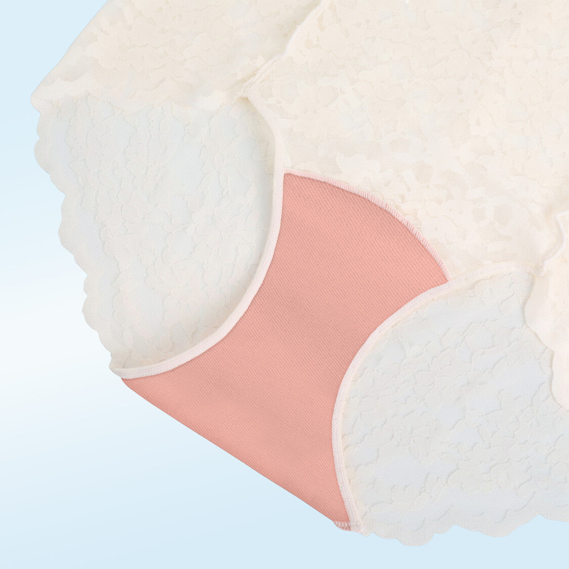 ladies leakproof undergarments white lace panties