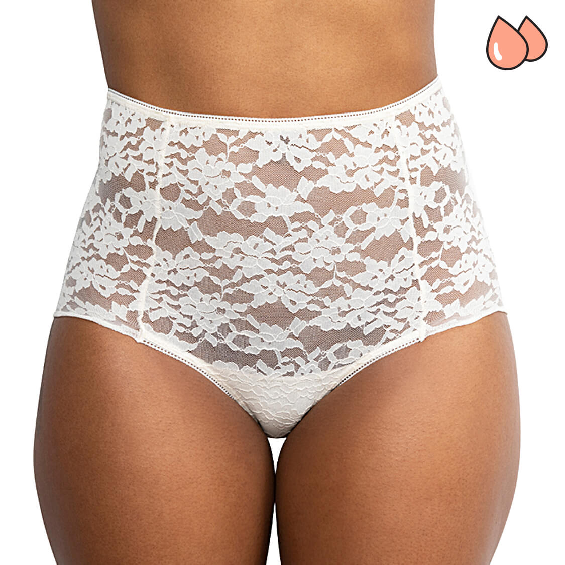 leakproof knickers white lace panties