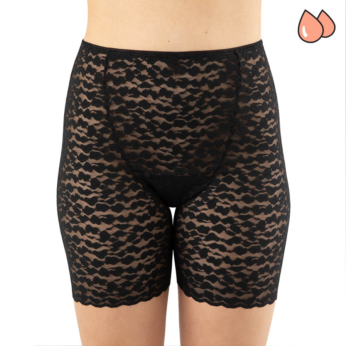 black lace underwear leakproof shorts for under dresses