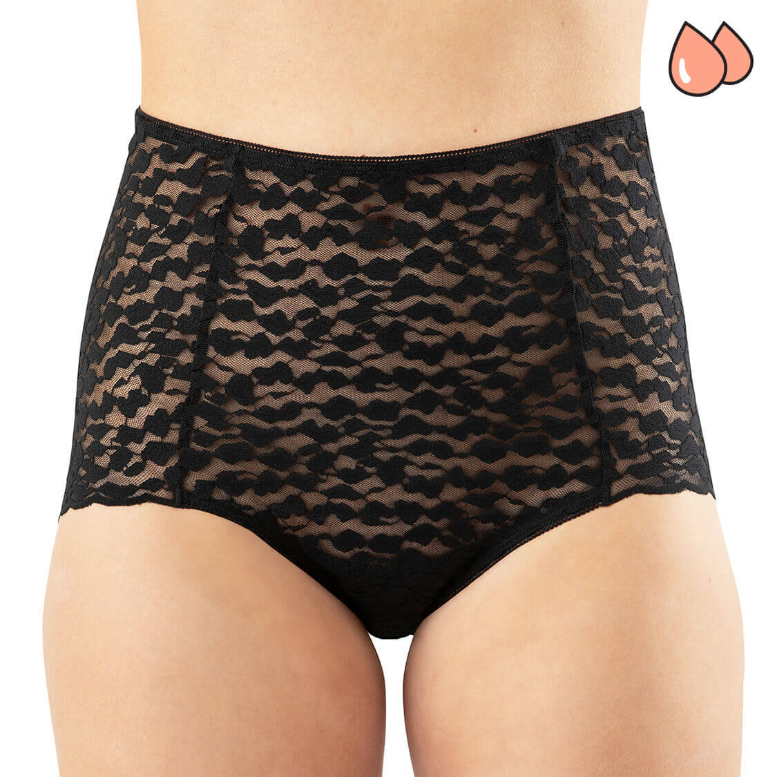 leakproof underwear black lace panties
