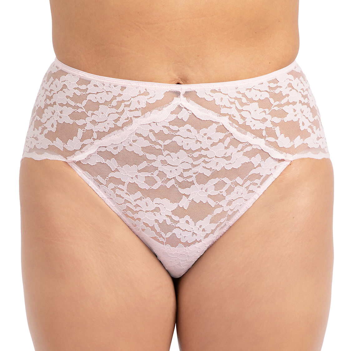 leakproof underwear in pink lace