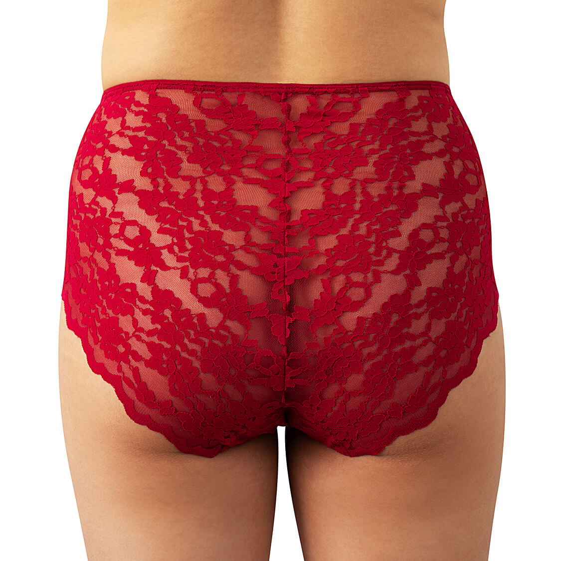 red lace lingerie set