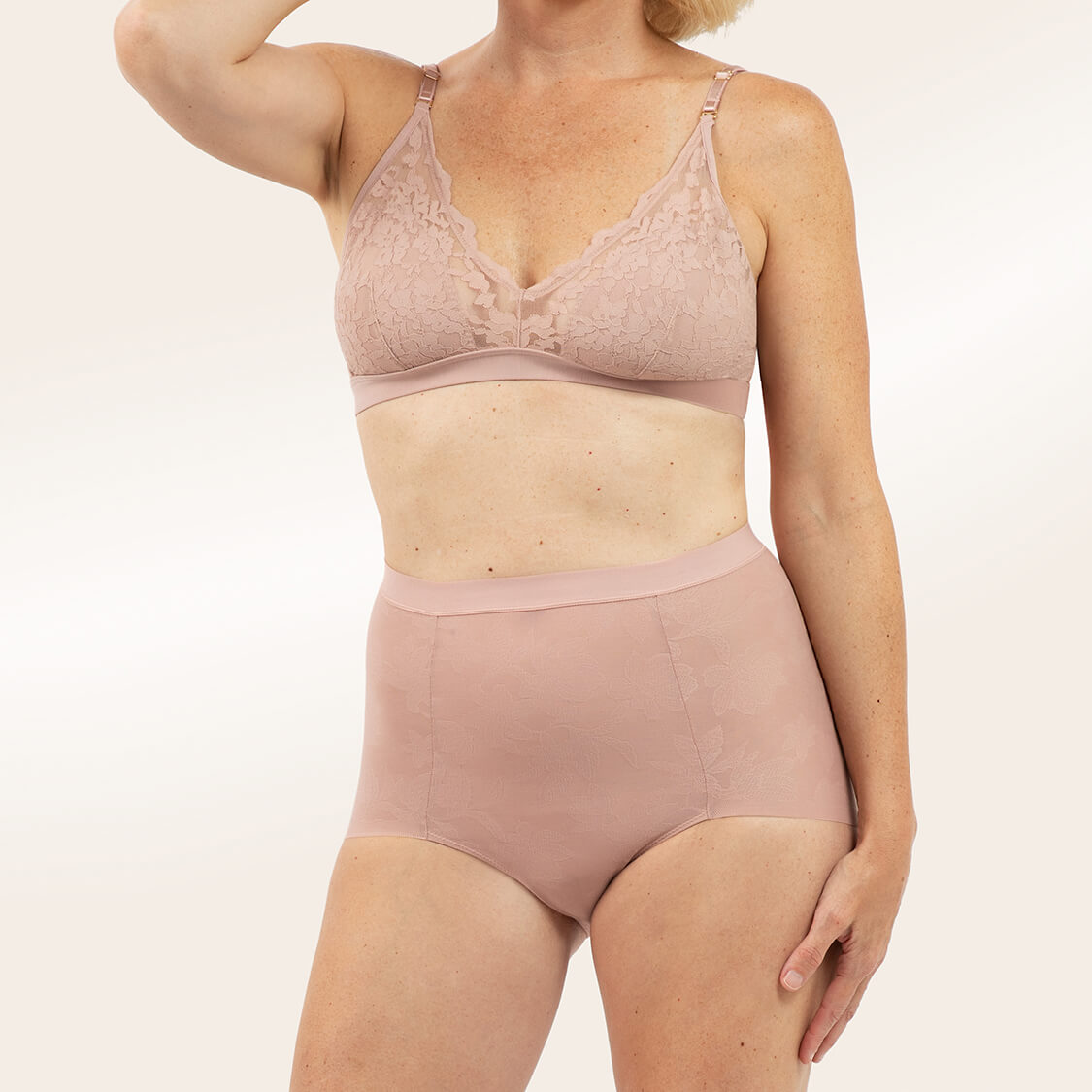 Tummy control underwear in pink