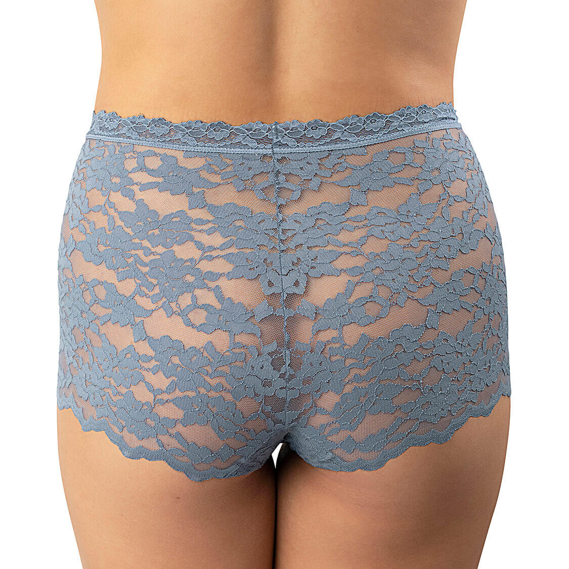 High Waist Lace Boyshort Panties