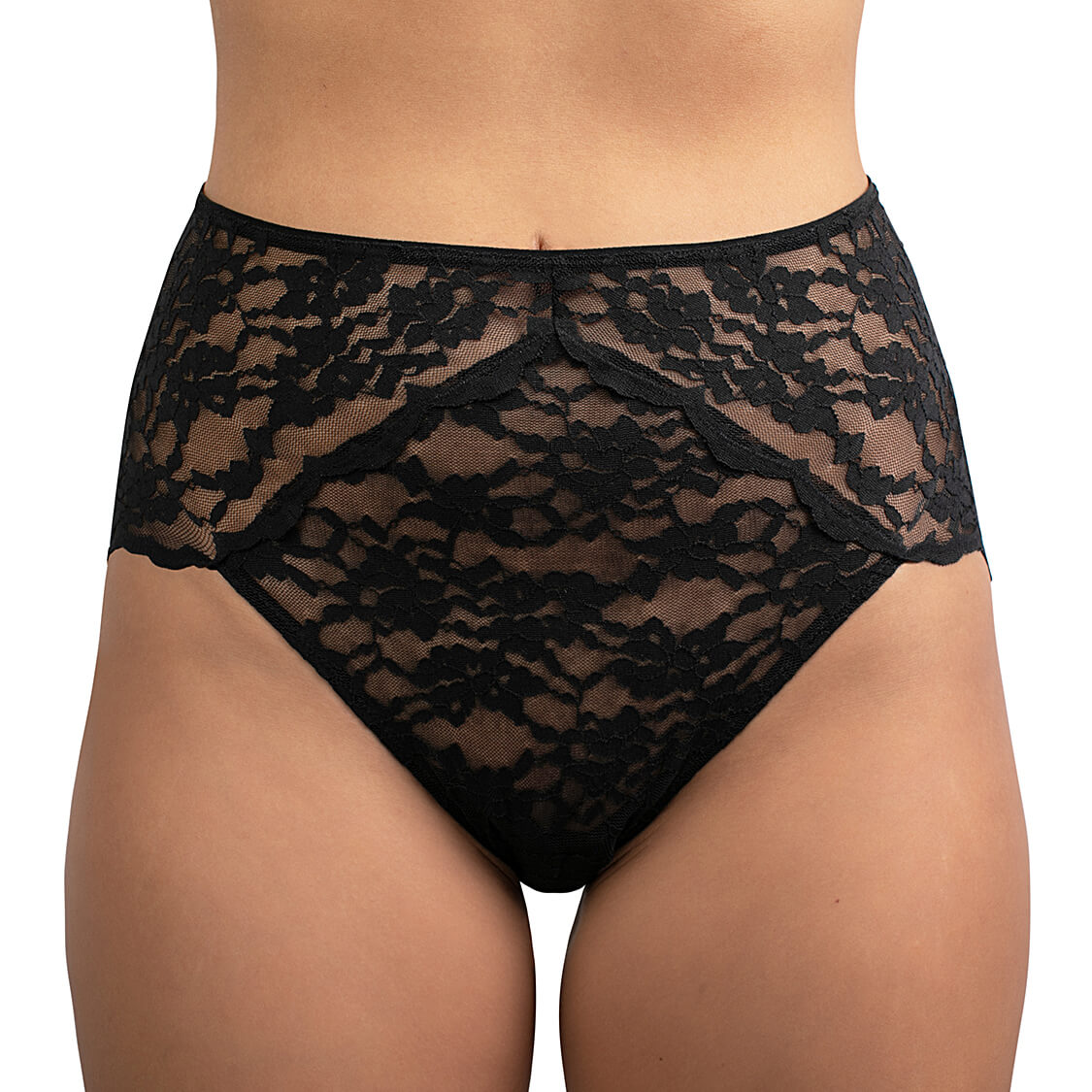 French cut panties black lace