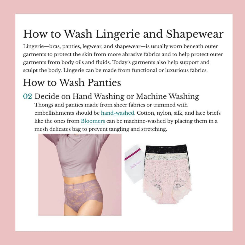 How to wash lace how to wash lingerie