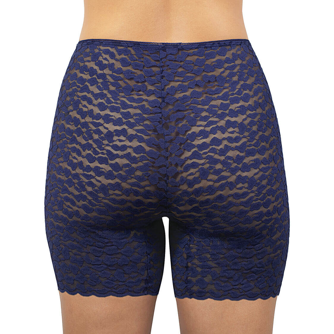 Navy moisture wicking under dress shorts