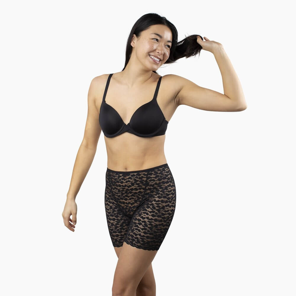 Black lace underwear
