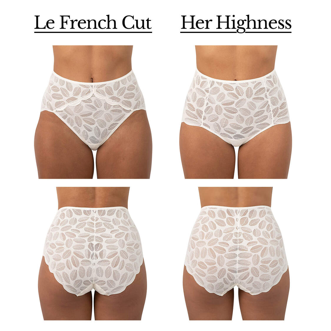 White lace underwear different types of panties