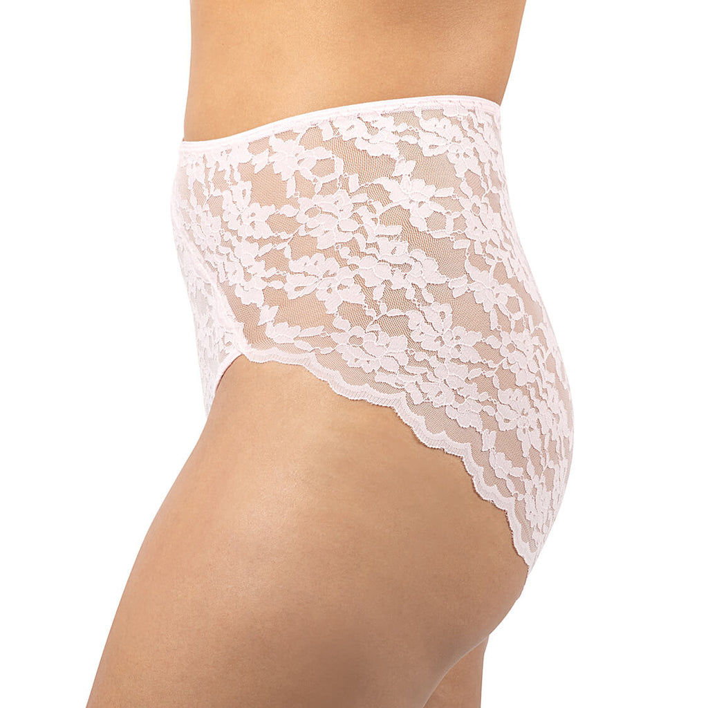 high cut underwear pink lace