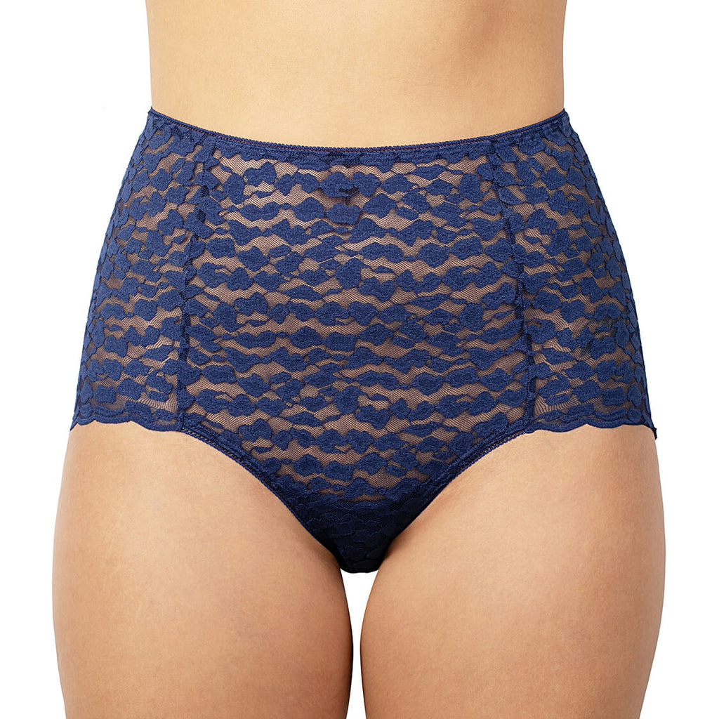 lace briefs navy