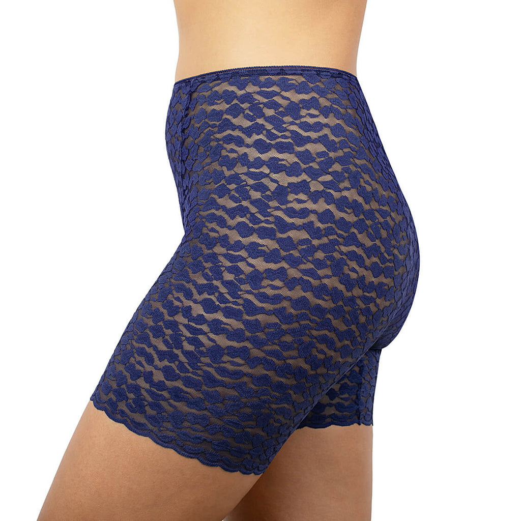 lace shorts navy