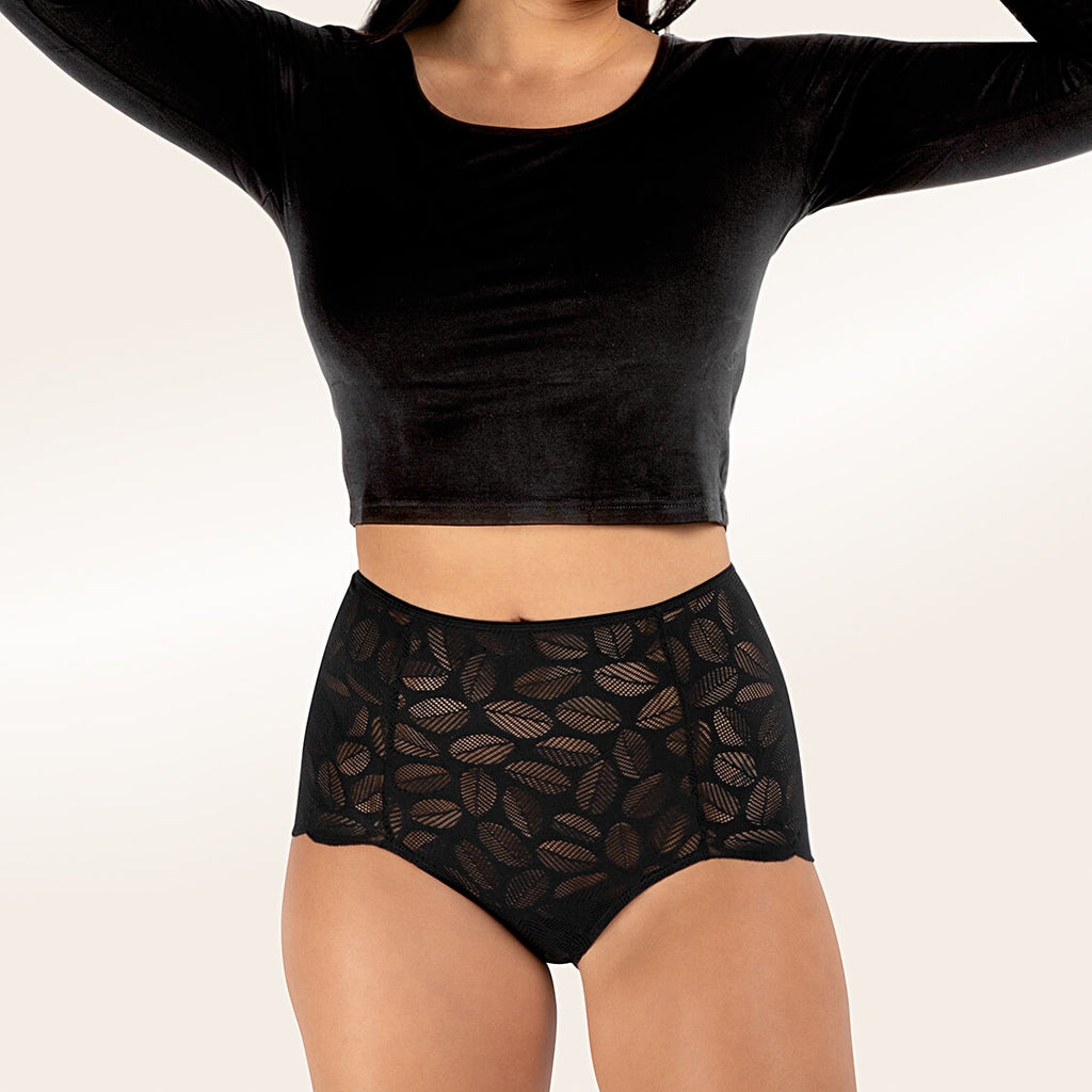 lace undergarments black