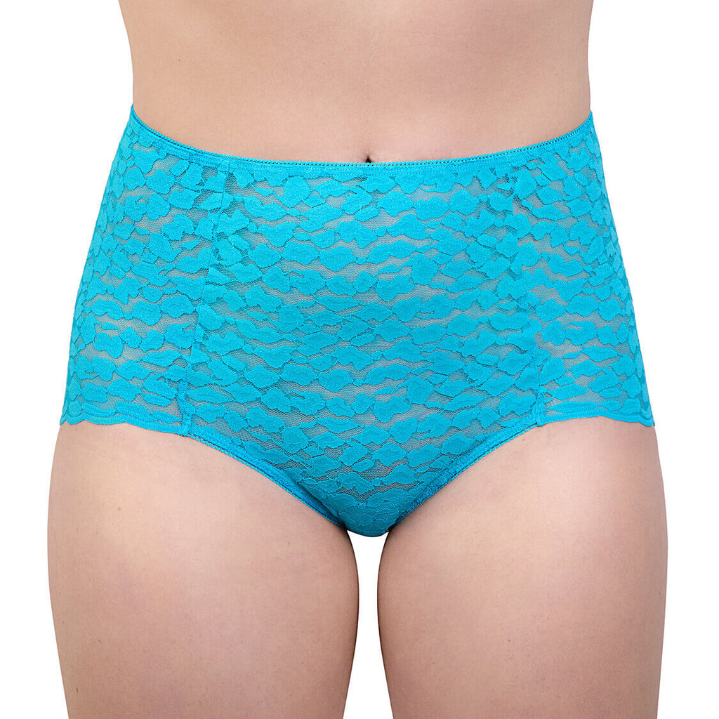 lace underwear turquoise