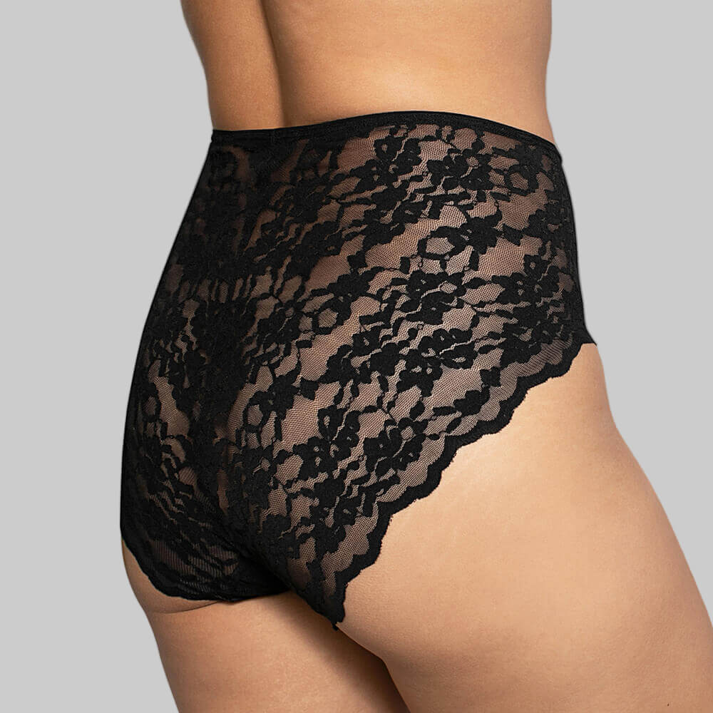 seamless underwear black lace panties