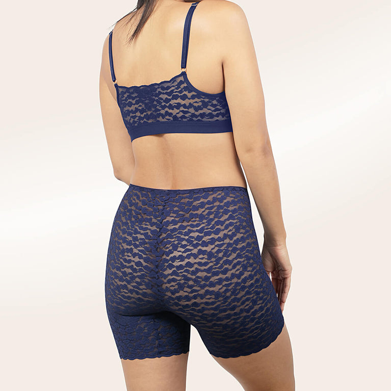 Under Dress Shorts in Navy Lace – Bloomers Intimates