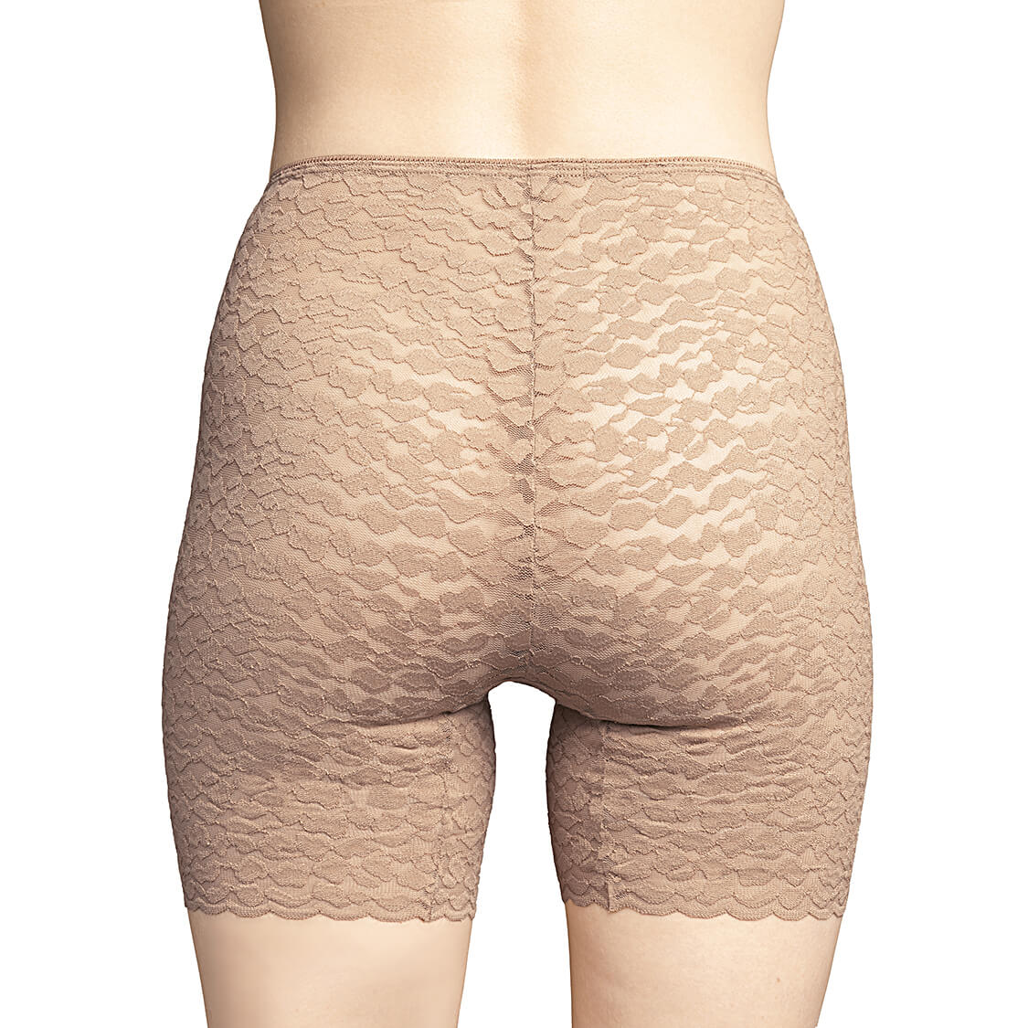 Lace shorts for under dresses in tan