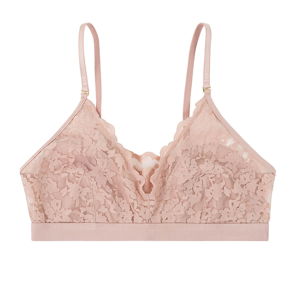 triangle bralette pink