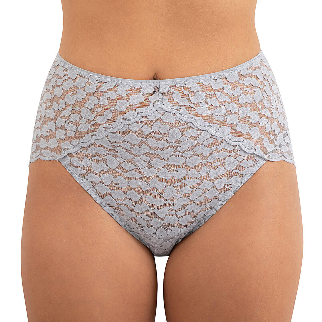 Underwear with lace in gray