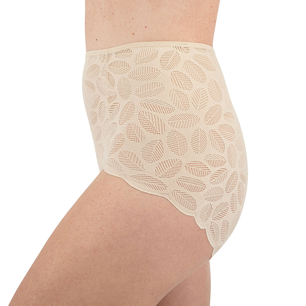 underwear with lace beige