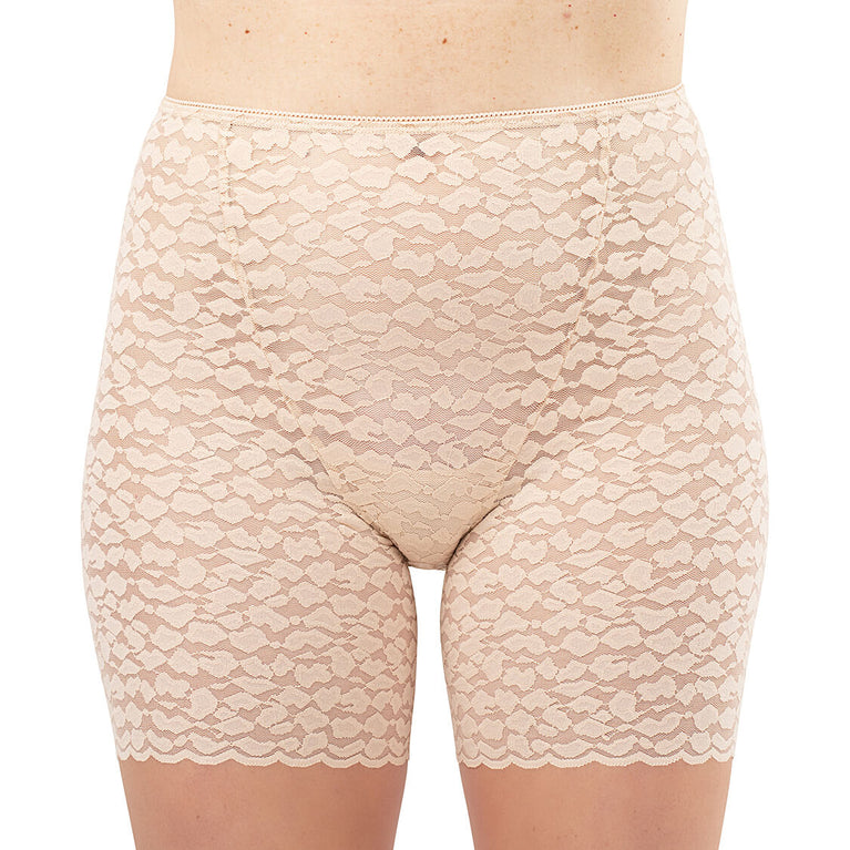 Short lace dress with shorts under main image 1