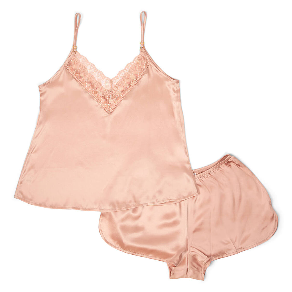 Silk Camisole and Silk Shorts Set | Bloomers Intimates